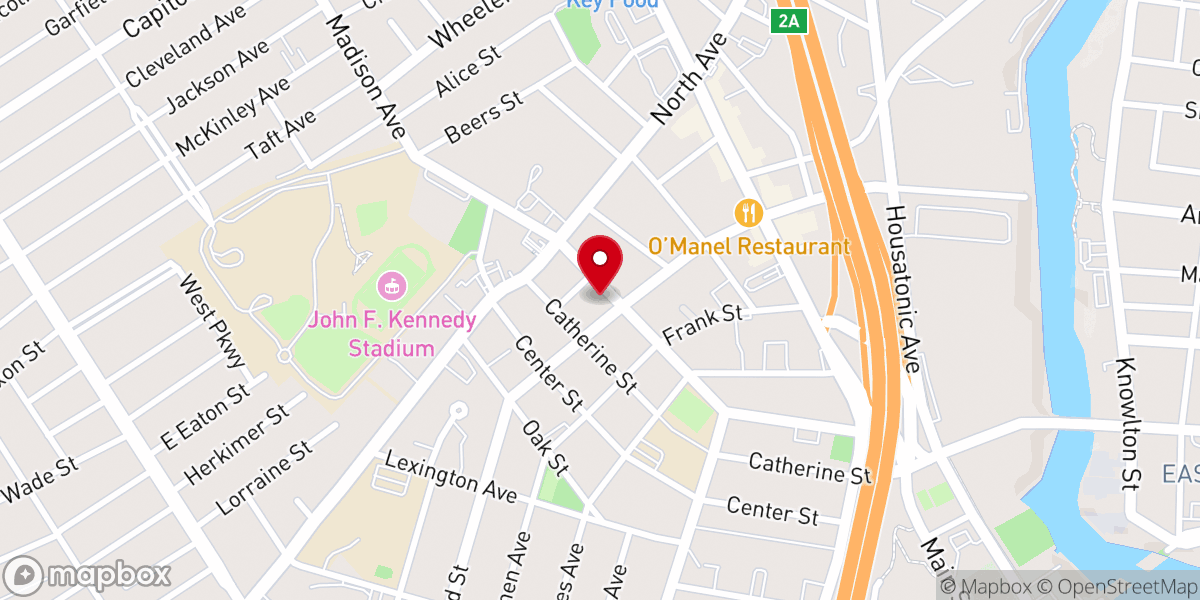 Map showing location of Emanuel Church