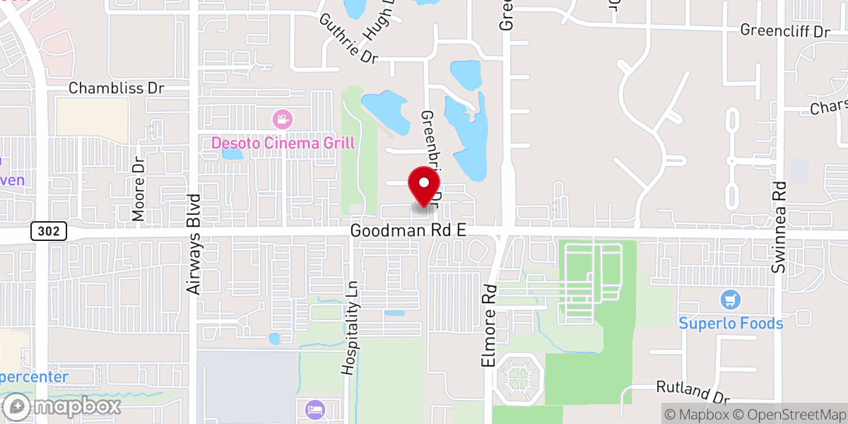Map showing location of House of Miracle Mississippi
