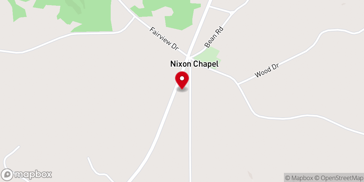 Map showing location of Nixon Chapel Church of Christ