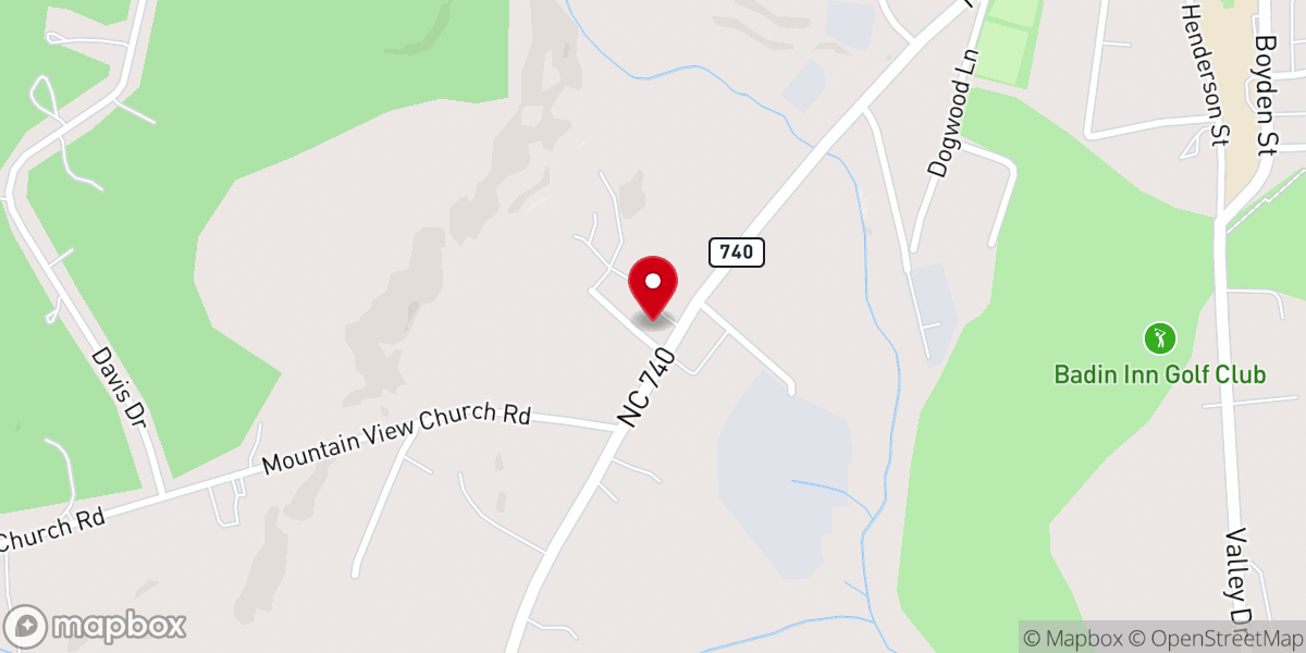Map showing location of God's Church