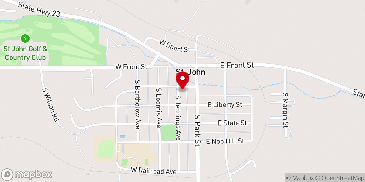 Map showing location of Saint John Global Methodist Church