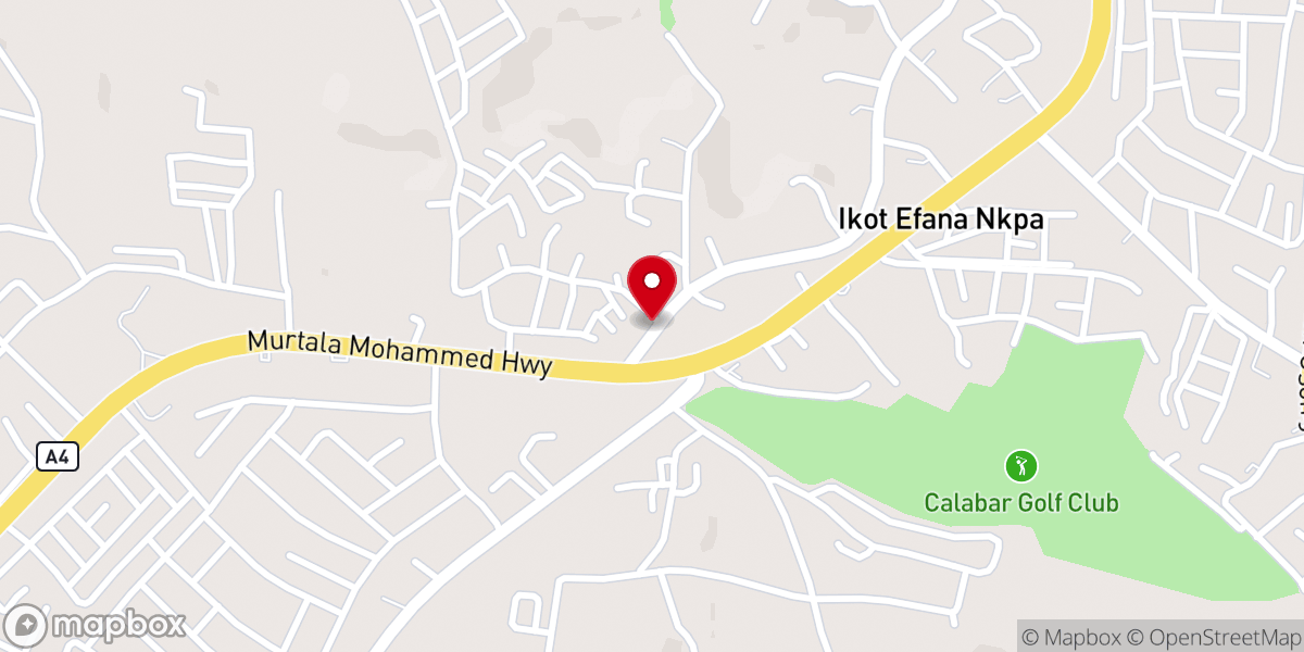 Map showing location of The Apostolic Church Ikot Effanga Mkpa Media
