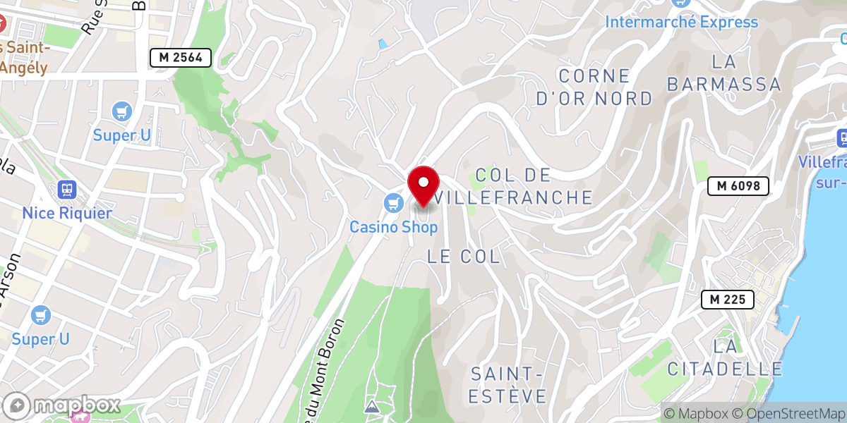 Map showing location of Église Notre-Dame de France de Nice