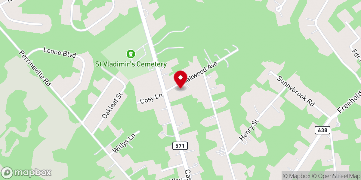 Map showing location of St Mary's Hall
