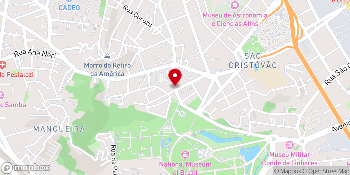 Map showing location of Igreja Batista Quinta da Boa Vista