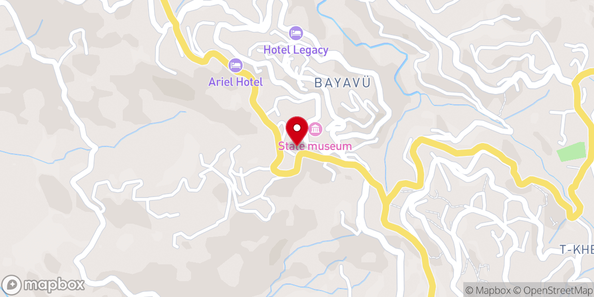 Map showing location of Nagaland Baptist Church Council