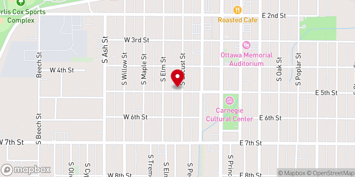 Map showing location of Grace Episcopal Church