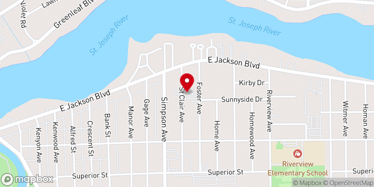 Map showing location of McCoy Memorial Baptist Church