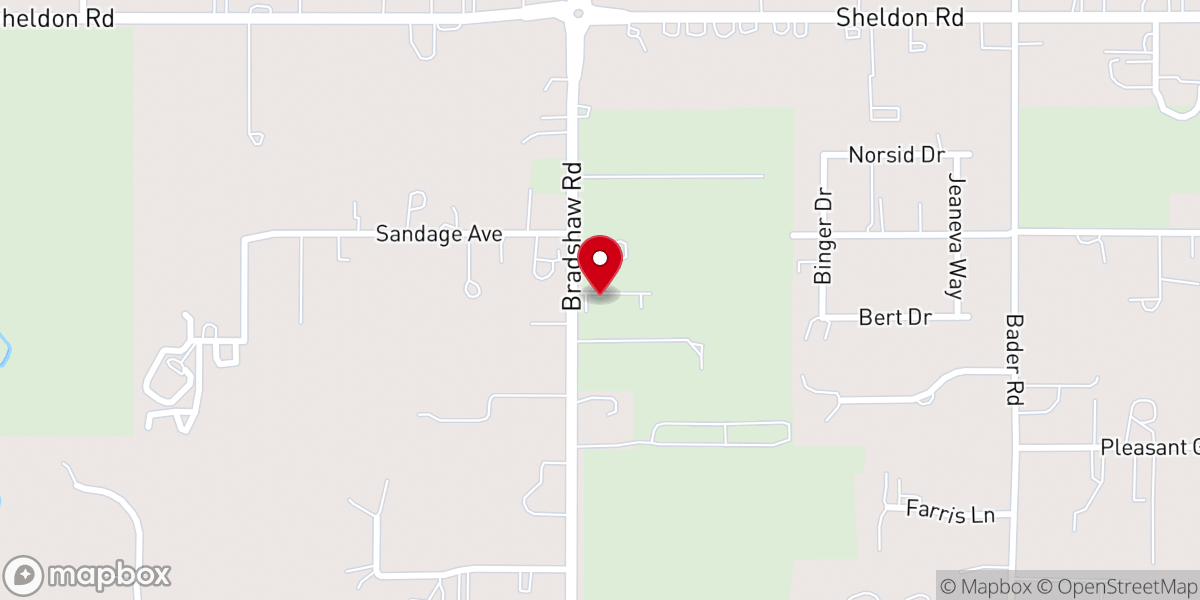 Map showing location of New Life Christian Fellowship