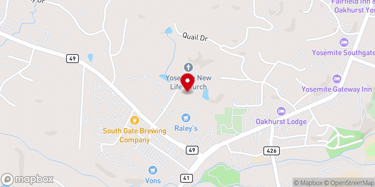 Map showing location of SPCA of Eastern Madera Co