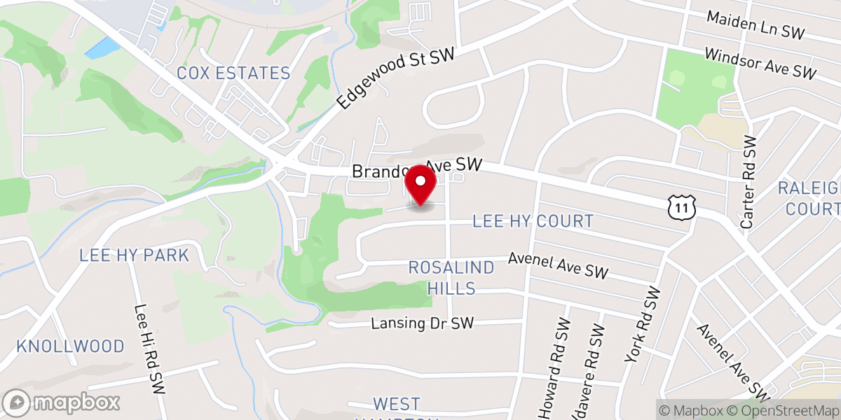 Map showing location of Messiah Lutheran Church