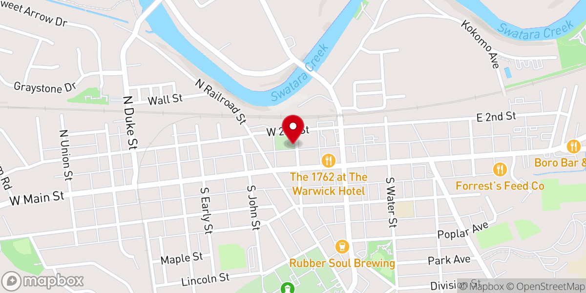 Map showing location of Hummelstown Area Historical Society Museum