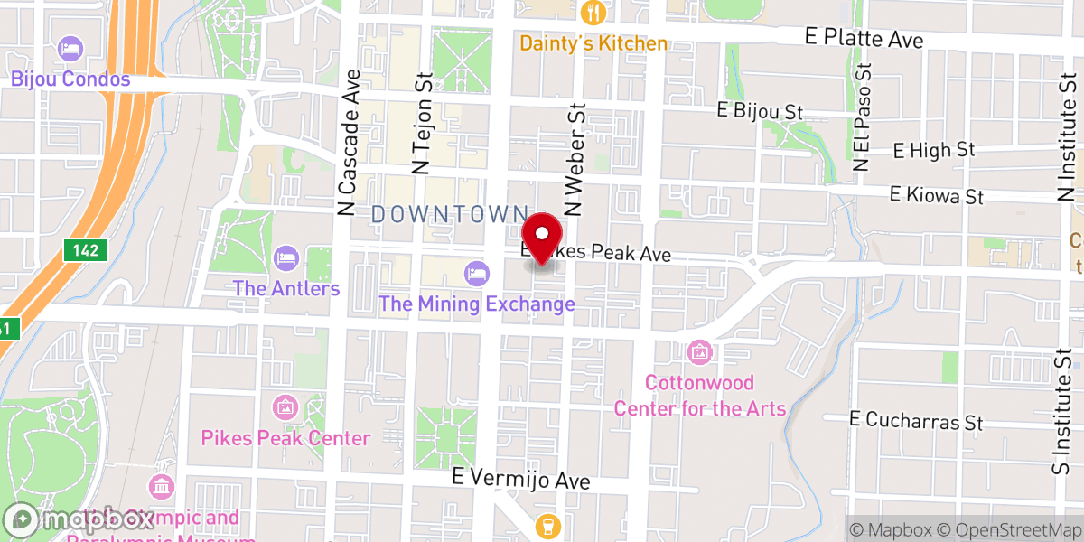 Map showing location of St George's Anglican Church