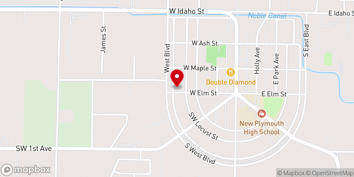 Map showing location of Immanuel Lutheran Church