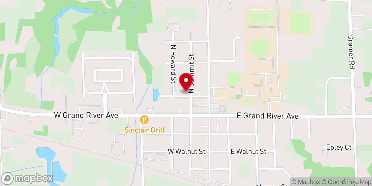 Map showing location of Summit St Shop