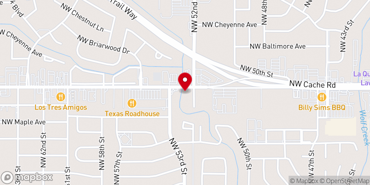Map showing location of Red Barn Church