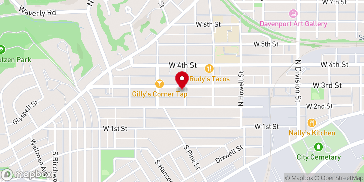 Map showing location of Christian Center Church