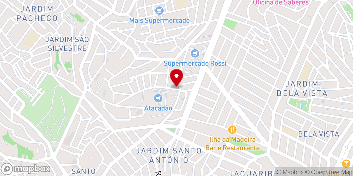 Map showing location of Igreja Pentecostal Jesus e Amor