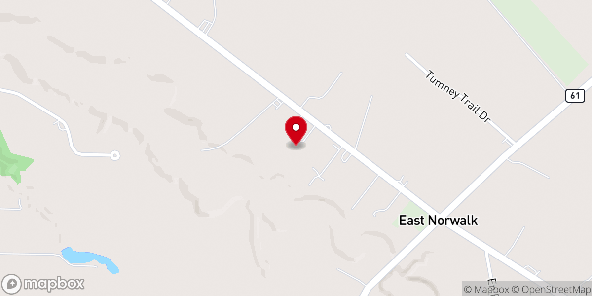 Map showing location of Norwalk Oasis Church