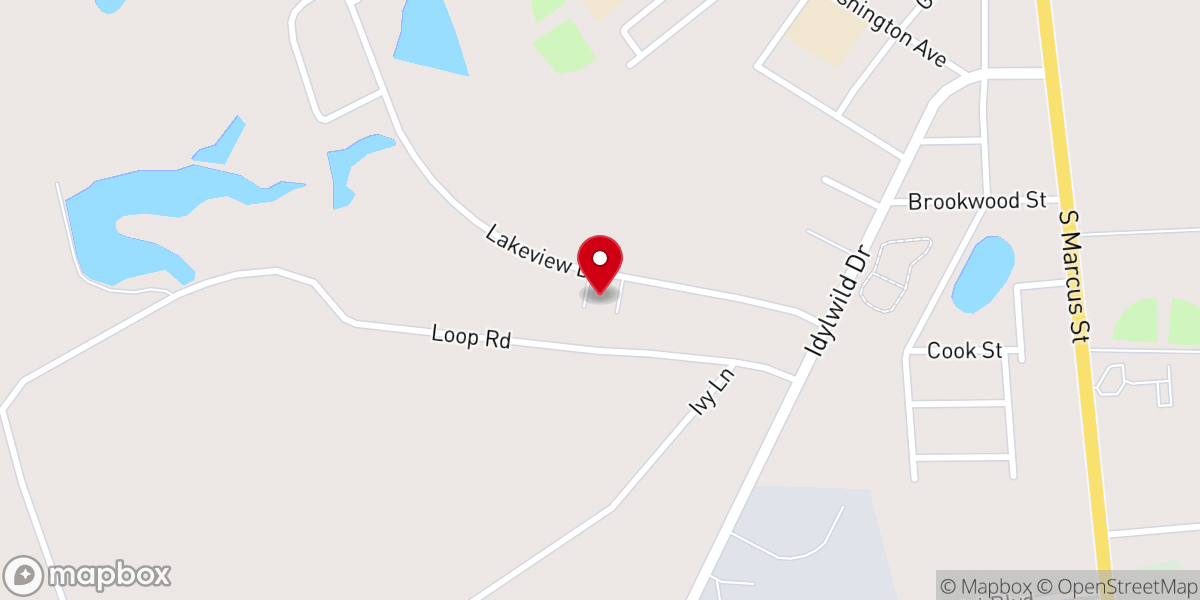 Map showing location of Wrightsville Church of Nazarene