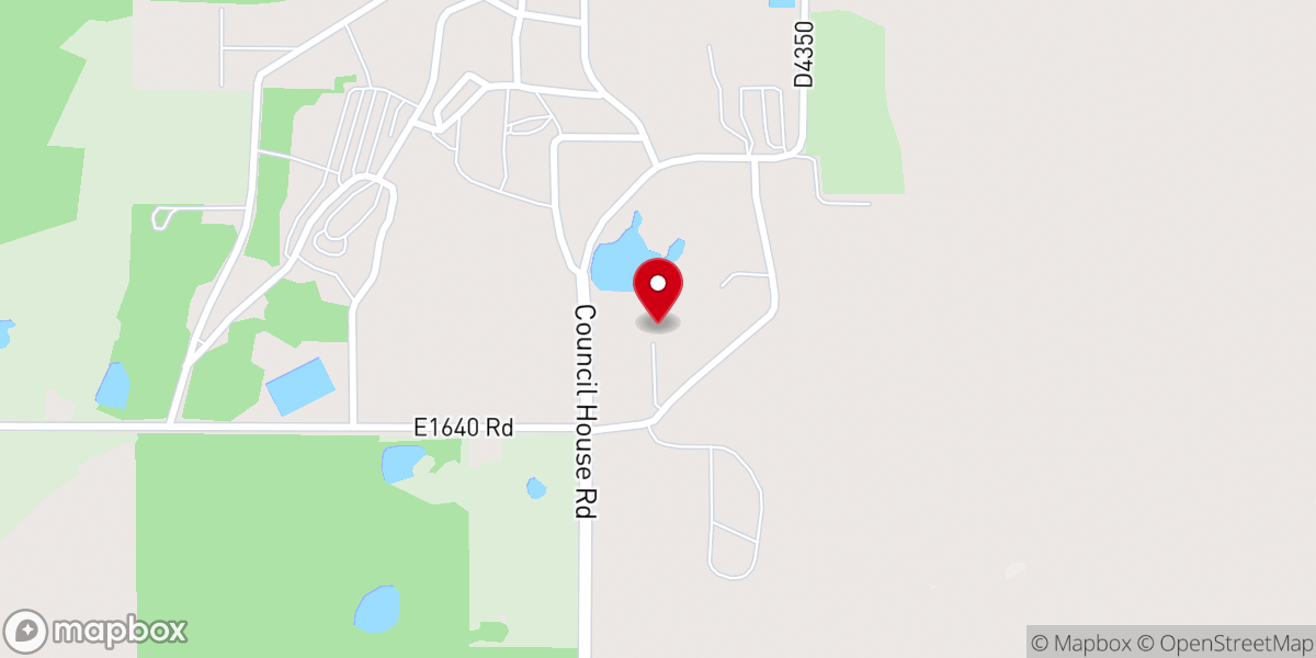 Map showing location of Bertram Bobb Chapel