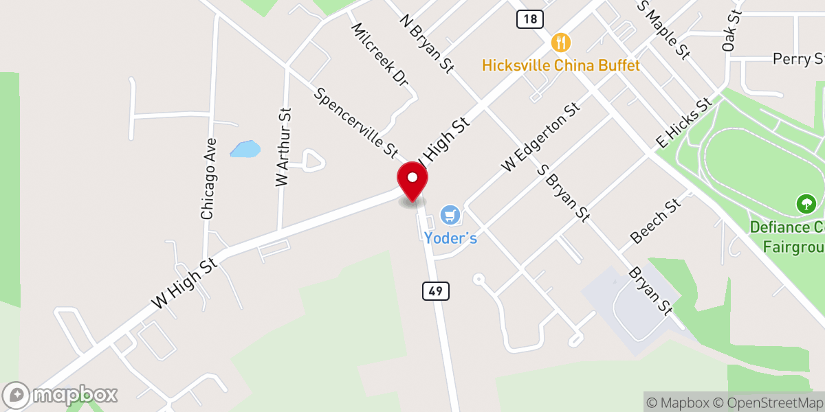 Map showing location of St Michael's Catholic Church