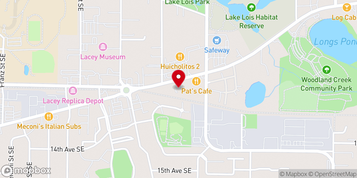 Map showing location of New Zion Baptist Church