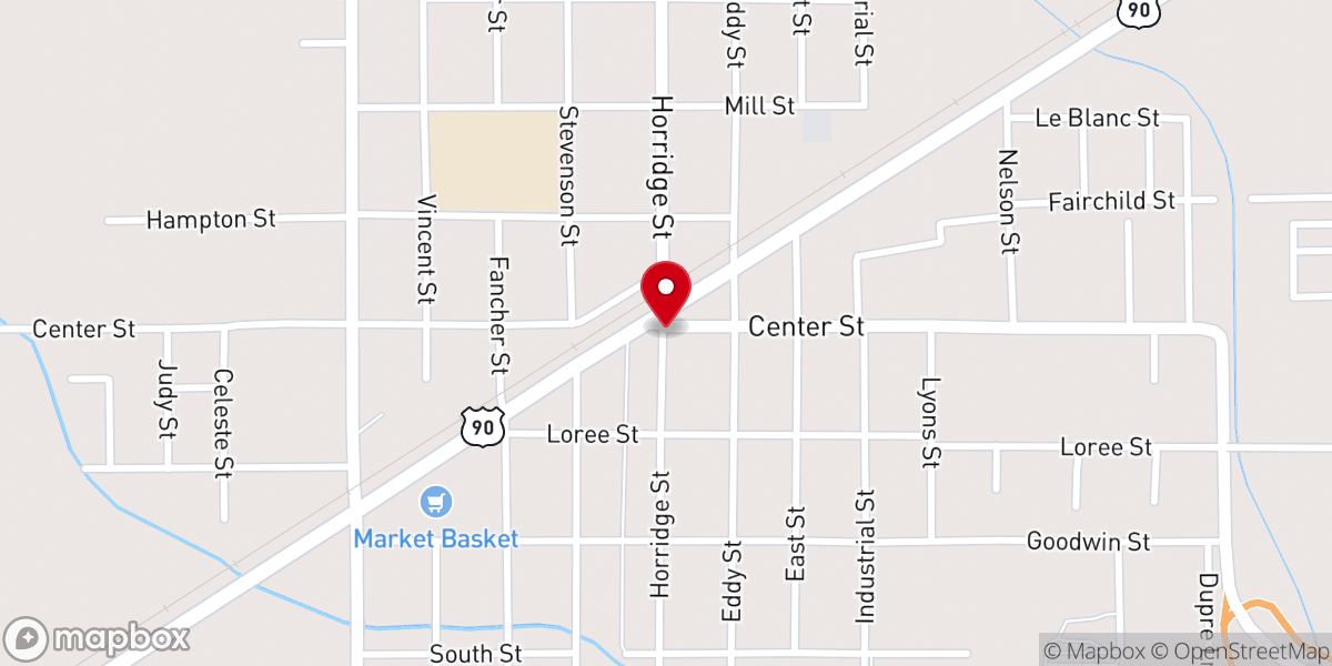 Map showing location of Antioch Primitive Baptist Church Cem