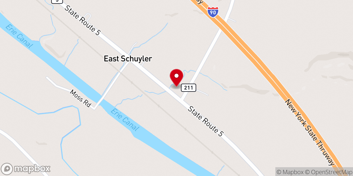 Map showing location of Christian Assembly Church