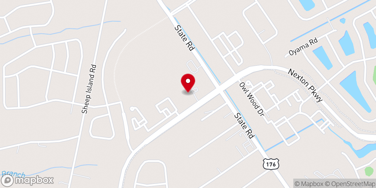 Map showing location of Living By Faith Baptist Church