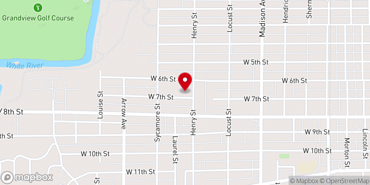 Map showing location of Mt Pilgrim Baptist Church