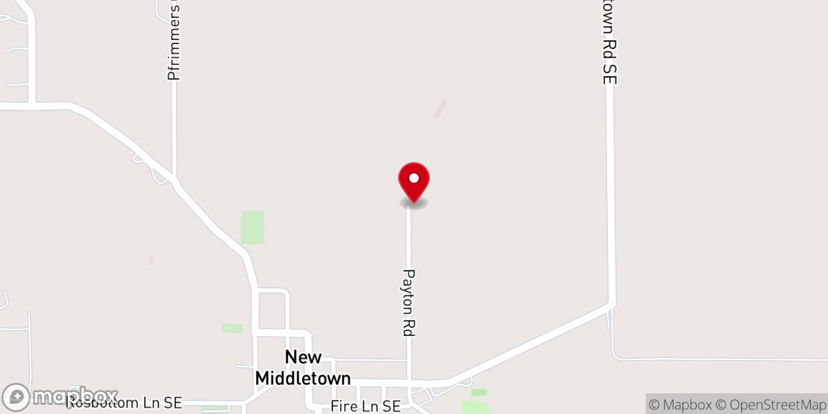 Map showing location of Salem United Methodist Church of Christ