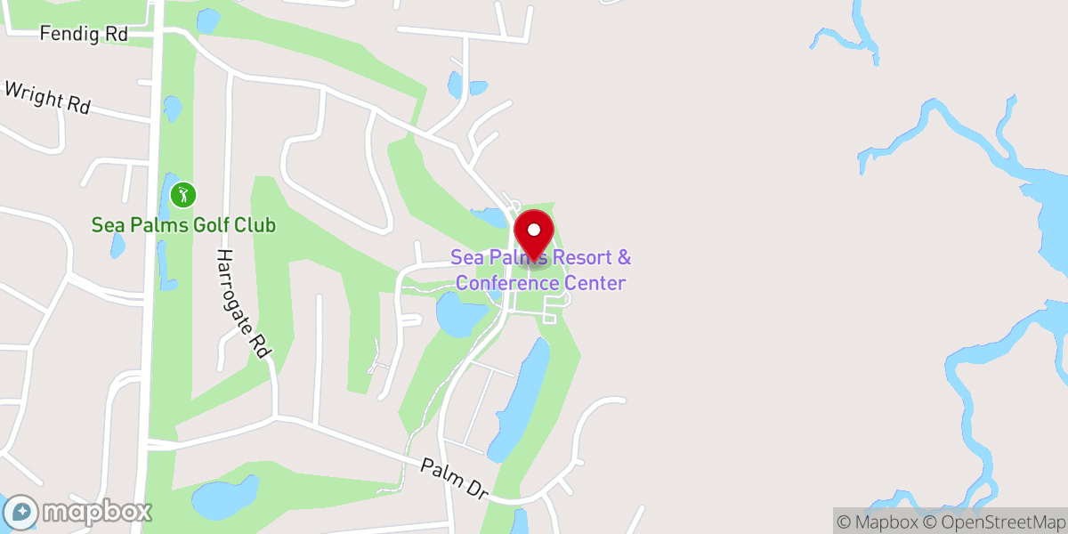 Map showing location of The Club at Sea Palms