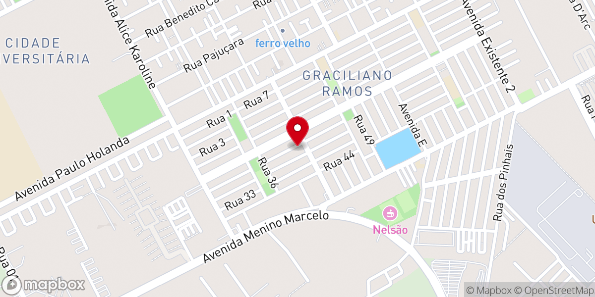 Map showing location of Igreja Batista Regular em Maceió
