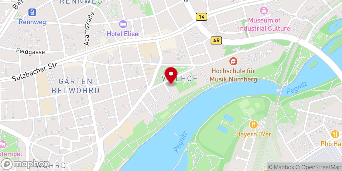 Map showing location of Landeskirchliches Archiv der Evangelisch-Lutherischen Kirche in Bayern