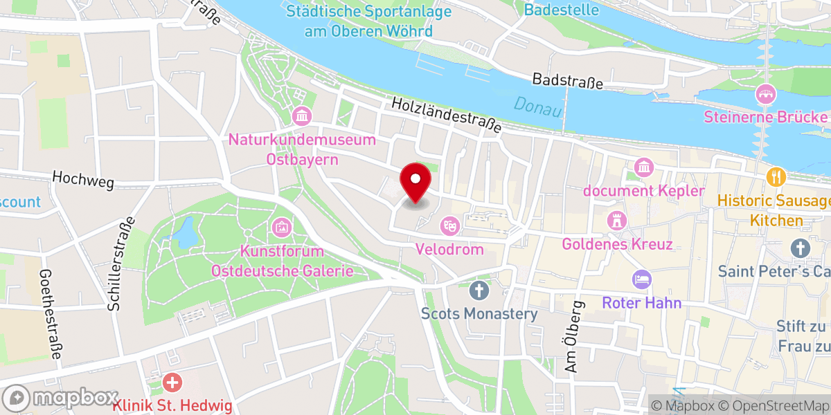 Map showing location of Pfarrkirche Herz Jesu
