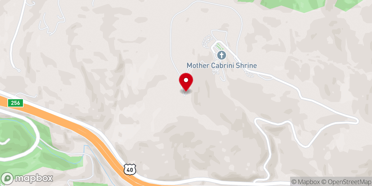 Map showing location of Sacred Heart of Jesus Statue