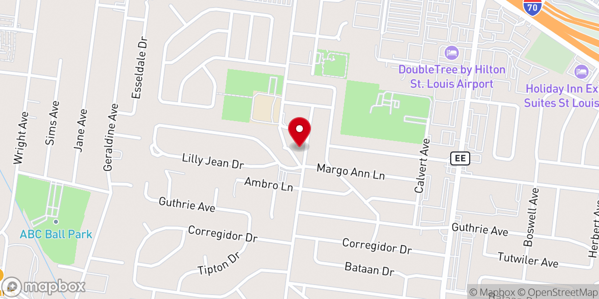 Map showing location of Refuge Center Church