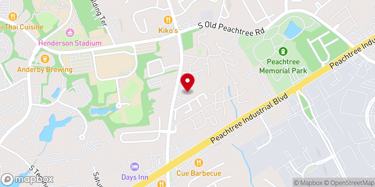 Map showing location of Faith and Grace Baptist Church