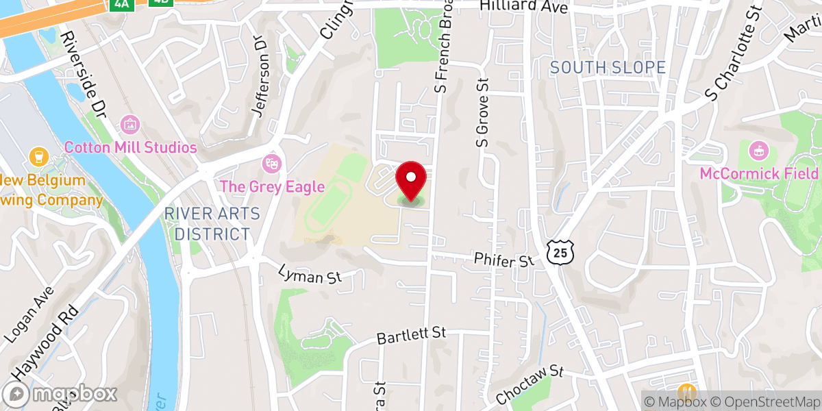 Map showing location of Rise Church