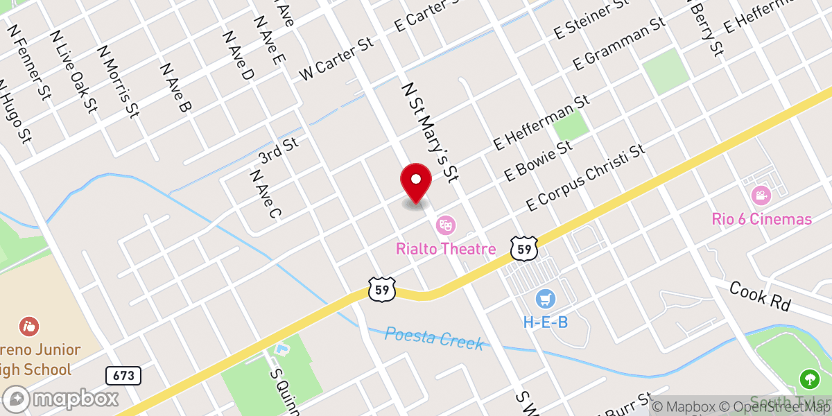 Map showing location of Goodwill