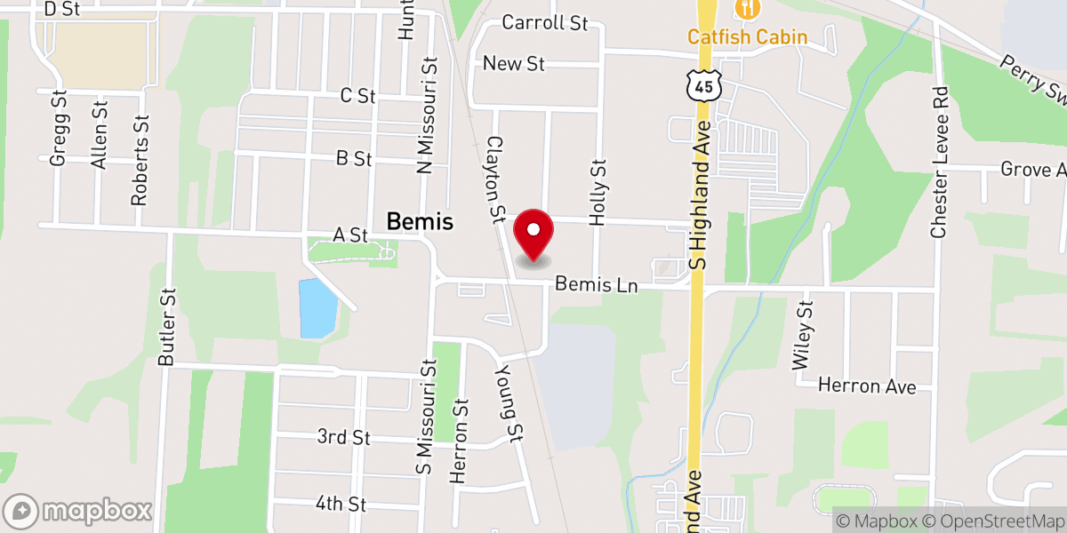 Map showing location of Whitehall Pentecostal Apostolic Church of God