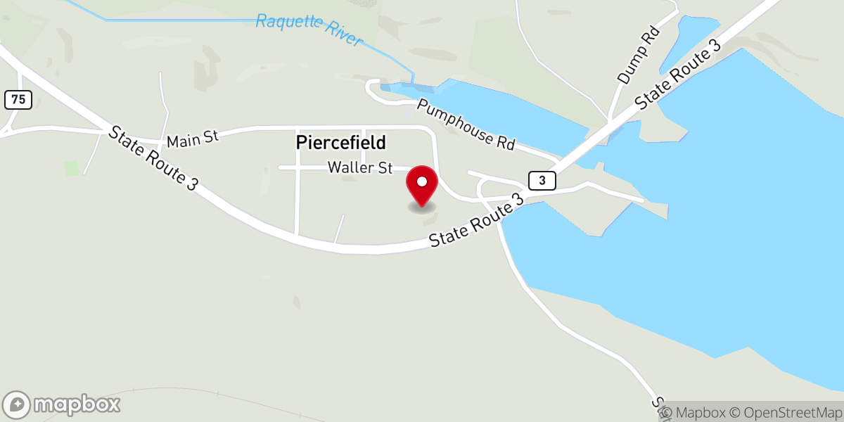 Map showing location of Piercefield Town Hall