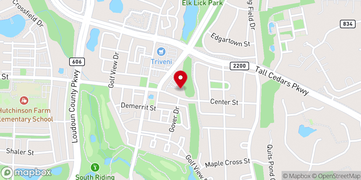 Map showing location of Community Baptist Church