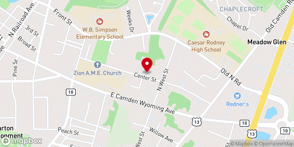 Map showing location of Emmanuel Pentecostal Church-God
