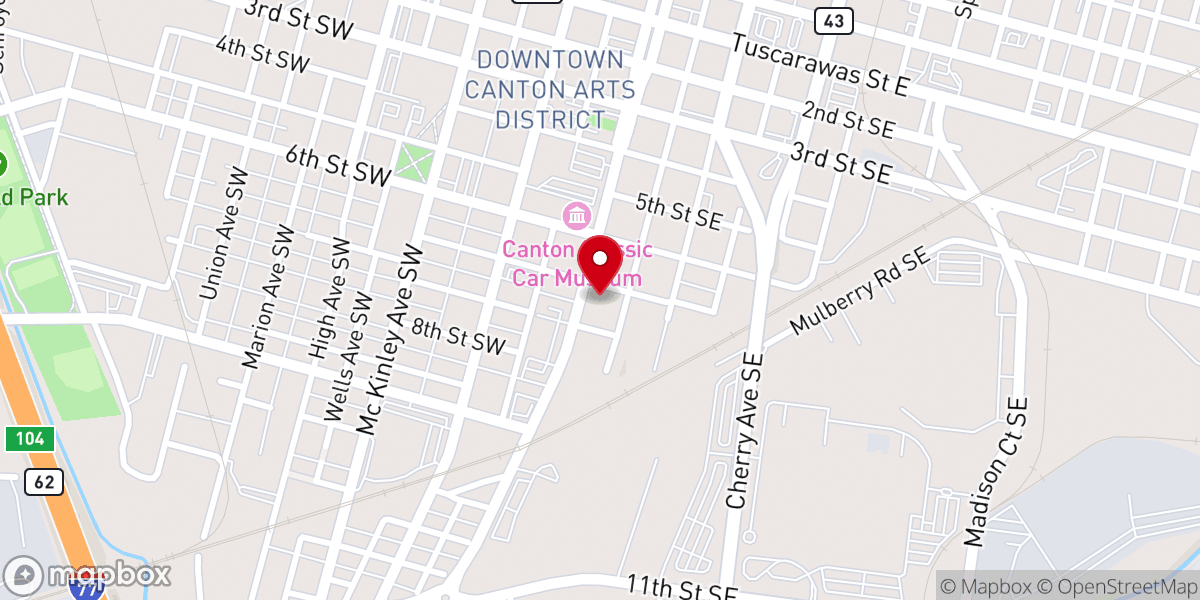 Map showing location of Shiloh Missionary Baptist Church