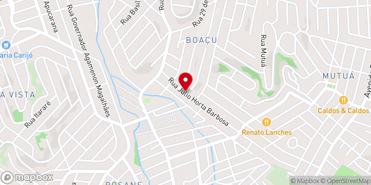 Map showing location of Igreja Batista Betuel