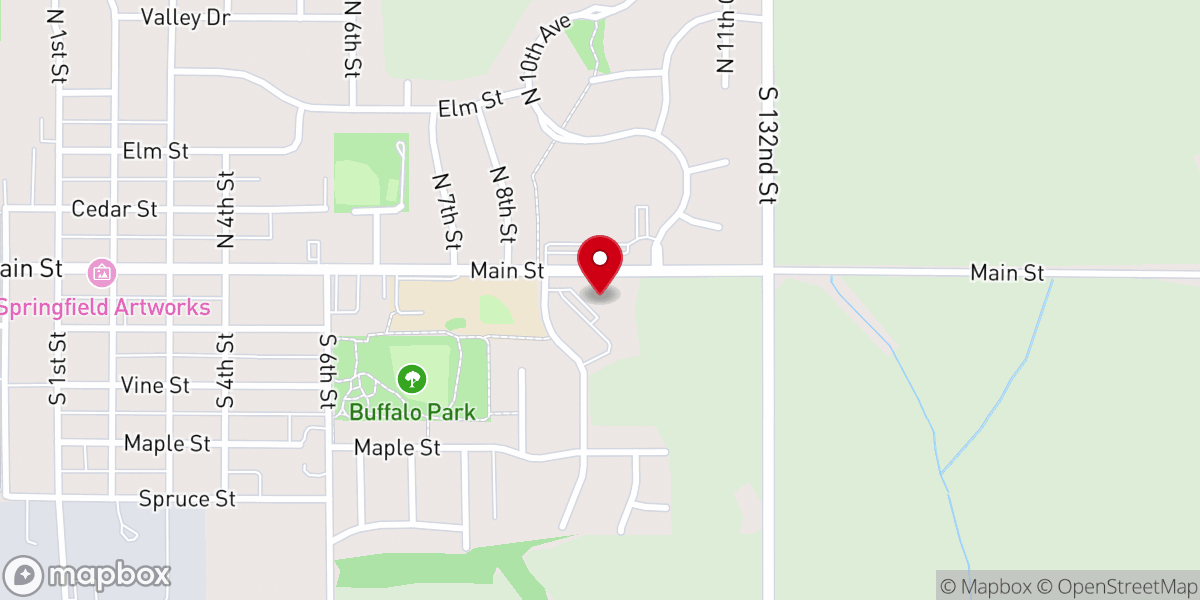 Map showing location of Saint Joseph Catholic Church, Springfield