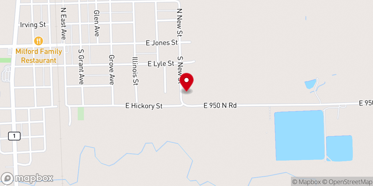 Map showing location of Larimore Neil