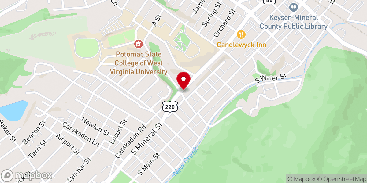 Map showing location of Faith In Action Inc